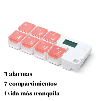Tabletero de medicamentos con alarma integrada