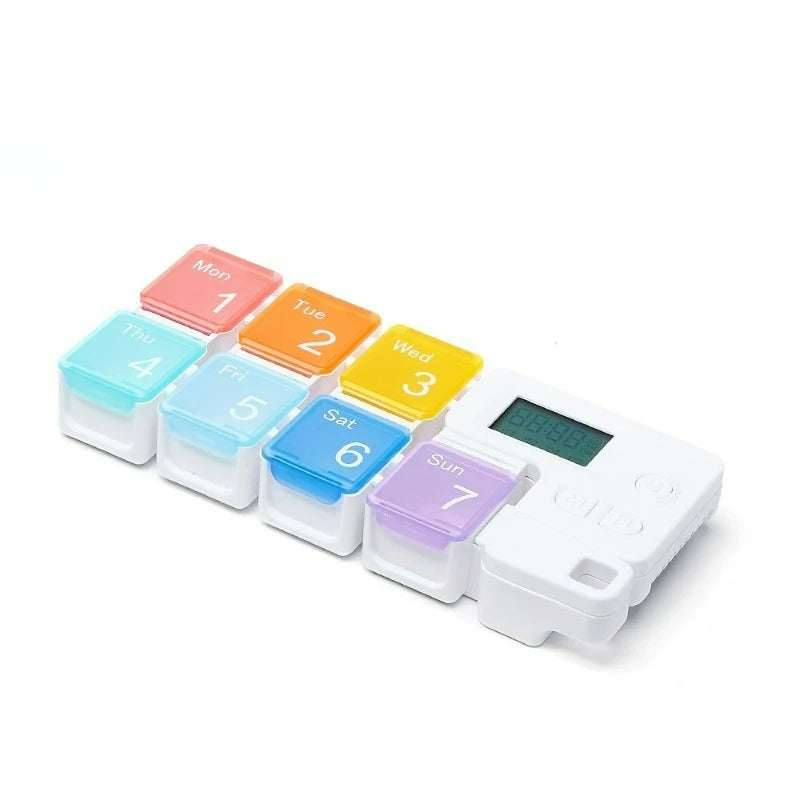 Organizador de pastillas semanal con alarma integrada